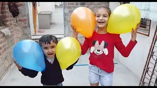 Outdoor full fun with colorful balloons game | popping balloons | Part 2 | FunEx Family #balloon