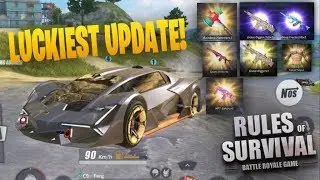 THE LUCKIEST SUPPLY OPENING IN RULES OF SURVIVAL HISTORY! NEW ROS MOBILE UPDATE INSANE !