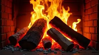 🔥 Fireplace 4K UHD! Fireplace with Crackling Fire Sounds. Fireplace Ambience
