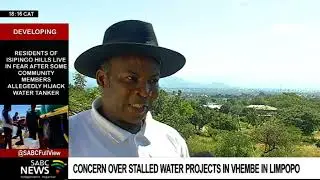 Vhembe district residents concerned about stalled water projects