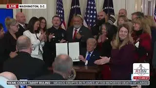 WATCH: Pres. Trump Signs Proclamation and Joins Audience for the Reading of Victims' Names - 2/23/26