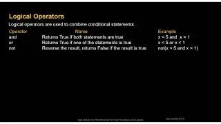 # 13 Logical Operators