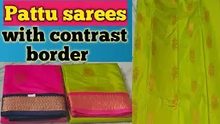 Pattu sarees with contrast border👌||Beautiful pattu sarees haul 🥰|Sarees collection#ytvidoes#sub#SLS