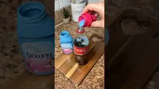 Coke and Fabric Softener = Genius Cleaning Hack! 🤯✨#cleaningtips  #homehacks #diy