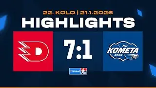 Highlights | HC Dynamo Pardubice vs. HC Kometa Brno 7:1 | 21.01.2026