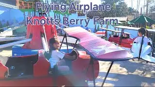 Flying Airplane in Knotts Berry Farm. #knottsberryfarm #airplane #fly #themepark #Park @everyone 