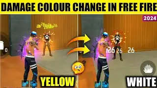 How to Change Damage colour in Free fire || Free fire me Yellow Damage ko white kaise kare