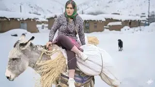 village lifestyle Iran | amazing cooking |donkey riding by Sahar🏇