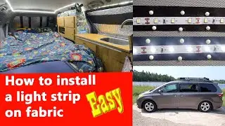 LED strip: How to install it! (van conversion DIY)
