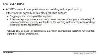 Temporary Rail Bypass Cables TRBC Presentation