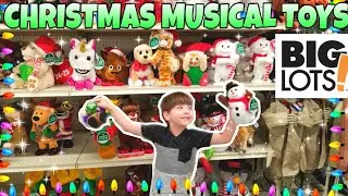 BIG Lots Christmas Musical Dancing Toys Display 2019 Halloween plush sneaks in!