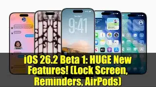 iOS 26.2 Beta 1: ОГРОМНЫЕ новые функции! (Экран блокировки, напоминания, AirPods)