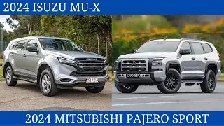 Новый Isuzu MU-X 2024 Vs. Mitsubishi Pajero Sport 2024 Сравнение