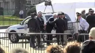 80 Year-Old Daniel Ellsburg Handcuffed By Police Protesting Obama's Torture of Bradley Manning