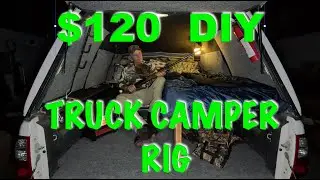 $120 DIY 5 Minute Winter Truck Camper  #truckcamperliving #truckcamperlife #truckcamper #solohunting