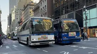 MTA New York City Bus Compilation in Midtown Manhattan #9