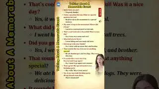 English Speaking Practice: Talking About A Memorable Event!
