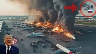 13 minutes ago: Russian Su-57 pilots brutally destroy the largest US air base in southern California