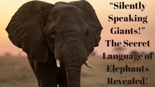 The Silent Scream of Elephants: Giants Talking Under the Ground!