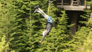 ZIPLINING IN WHISTLER CANADA BEAR TOUR ZIPTREK