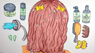 Paper ASMR | The Most Relaxing Hair Treatment Ever #asmr #paperdiy #paperplay