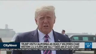 Trump visits wildfire-ravaged California