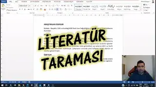 Literatür Taraması Nasıl Yapılır