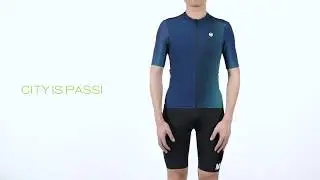 Monton Sports 2020 Mens Cycling Jersey Urban Aurora DeepBlue