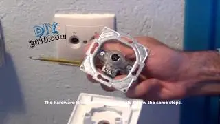 How to install or replace a Coaxial TV antenna Socket Outlet | TV Antenna Socket Installation