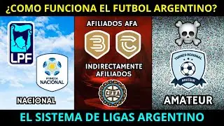 ¿COMO FUNCIONA el FUTBOL ARGENTINO? El SISTEMA DE LIGAS del FUTBOL ARGENTINO