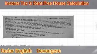 Income Tax 3: Rent Free House Calculation