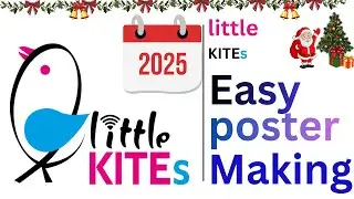 little kites assaignment | easy poster making|latest video|gimp