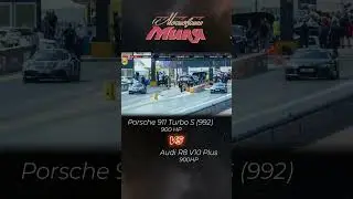 AUDI R8 V10 VS Porsche 911 Turbo S