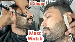 L 🔥 design मे दाढ़ी सेटिंग करने का बेस्ट  तरीका | Beard Style Cut For Men | Sahil Barber