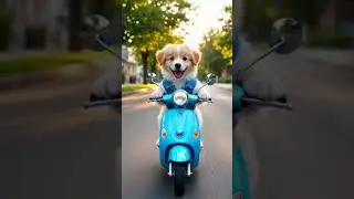Puppy on road🔥🔥 #ai #prompt #chatgpt #gemini