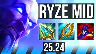 RYZE vs IRELIA (MID) | Good KDA: 11/1/7 | EUNE Challenger | 25.24