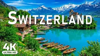Switzerland in 4K 🏔️ | Majestic Alps, Crystal Lakes & Relaxing Alpine Music