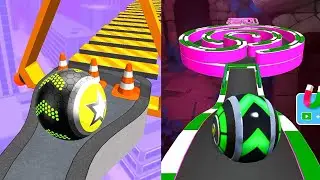🔴🌈Going Balls Vs Sky Rolling Ball 3D Gameplay SpeedRun | Video Game All Levels - All Trailer awp