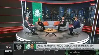 ANDR&Eacute; KFOURI CRITICA ATITUDE DE ABEL FERREIRA 'N&Atilde;O H&Aacute; INTERESSE EM ENTENDER O TRABALHO DE JORNALISTA