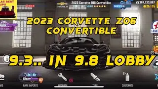 Csr2 ATLAS/Chevrolet 2023 Corvette z06 Convertible 9.3.. in 9.8 Lobby 💪💪💪