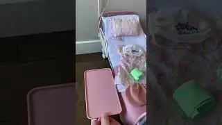Our Generation Doll's Hospital Bed Playset #shorts #asmr #miniature #minitoys