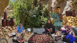 Nomadic Life in Iran | Fig Jam in Nomadic Style | A Sweet Gift from the Heart of the Mountains ⛰️