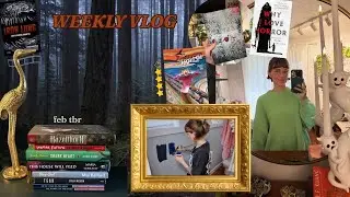 swatching paint colours, picking my feb tbr, & rainy forest walks 🌲🕯️📚