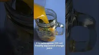 PASSION FRUIT SMOOTHIE RECIPE with lemon balm leaves