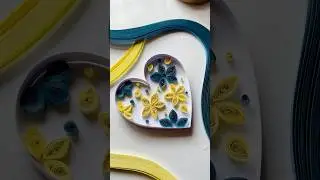 Day 7/7 of ART challenge✨Paper quilling | ninu shaaji #diy #craft #shorts
