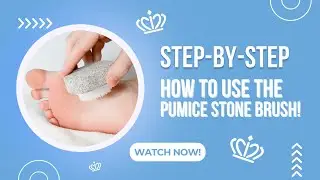 Dry, Calloused Feet and Hands? NEW Pumice Stone Brush with CASTOR OIL!