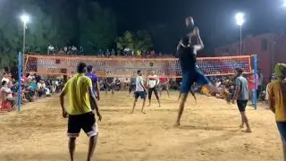 Sheru Dhaba (Jassa Raisar) Vs Chotu Majra (Chotu Fatehpur) At Sadhanwas Volleyball Semifinal match