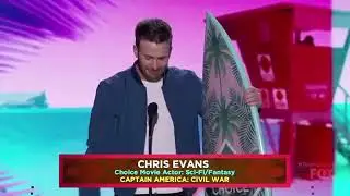 Chris Evans wins Choice Movie Actor   Teen Choice M.G Movies Ⓜ️