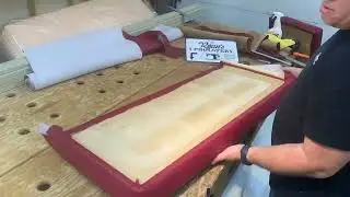 Reupholstering restaurant booth seating Part 4