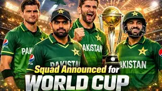 Pakistan Squad Announced for World Cup | Full Team Revealed | Big Surprises Included 🇵🇰🏏|Babar back